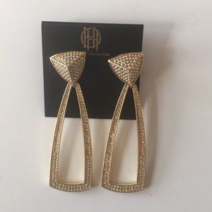 House of Harlow 1960 Gold Earrings